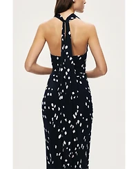 Nocturne Women's Printed Halter Neck Maxi Dress