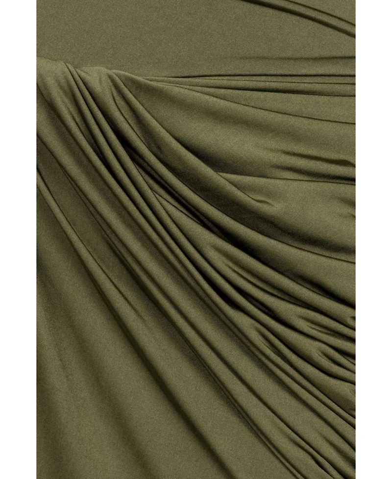 Nocturne Women's Draped Long Sleeve Maxi Dress