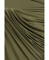Nocturne Women's Draped Long Sleeve Maxi Dress