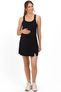 Pinkblush Maternity Black Racerback Active Romper Dress