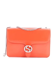 Pre-Owned Gucci Medium Interlocking Shoulder Bag Patent