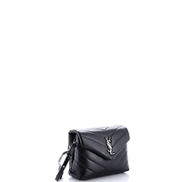 Pre-Owned Saint Laurent Toy Loulou Shoulder Bag Matelasse Chevron Leather