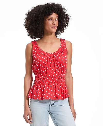 Lands' End Women's Slub Rouched Tank Top
