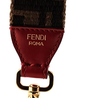 Pre-Owned Fendi Adjustable Shoulder Strap Zucca Canvas with Studded Leather