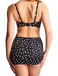 Panache Lingerie Women's Polka Dot Assymetrical Adjustable Tie Bikini Skirt Bottom