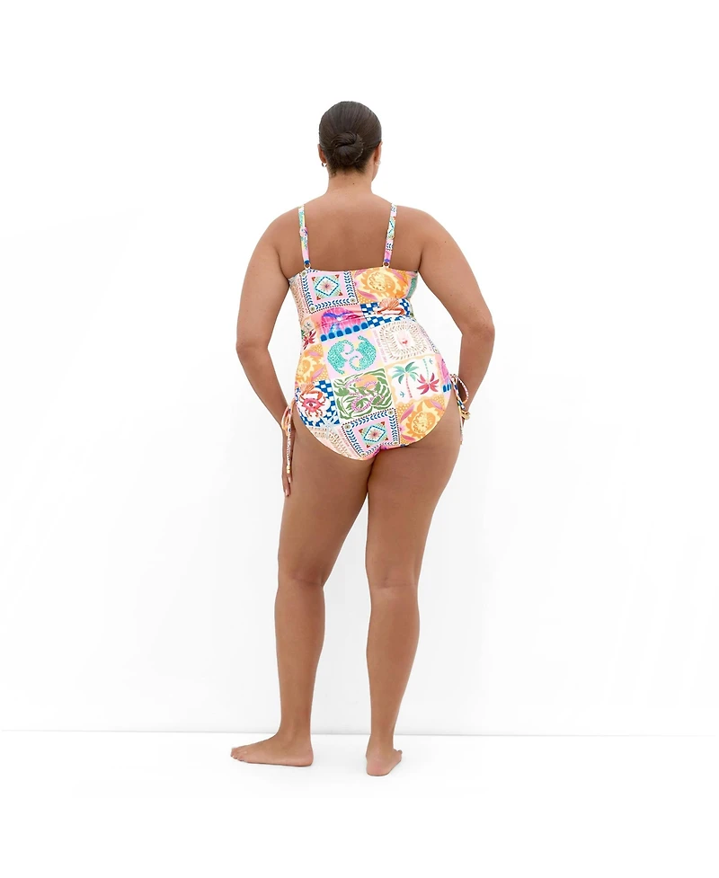 City Chic Women's Positano Print 1 Piece