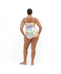 City Chic Women's Positano Print 1 Piece