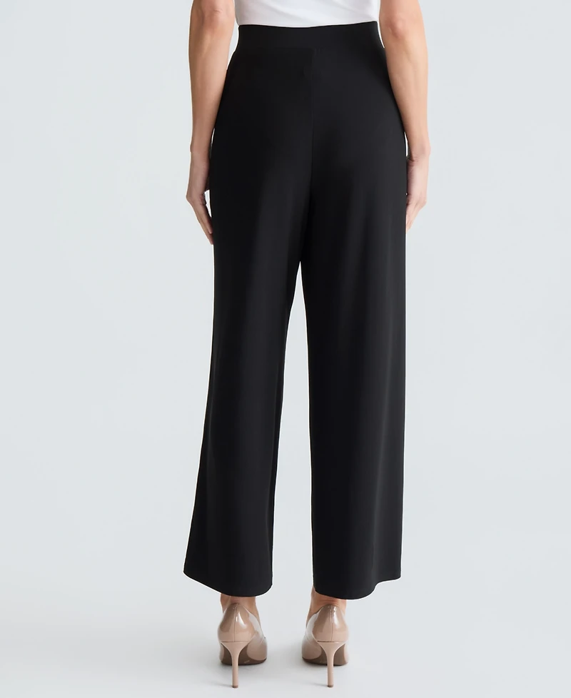 Kasper Women's Pull-On Wide-Leg Pants
