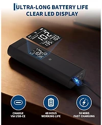 Xo Wireless Meat Thermometer, Bluetooth Single Probe, 820 ft Range, App Control for Grill Smoker