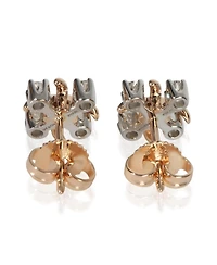 Pre-Owned Tiffany & Co Rose Gold and Platinum Diamond Sixteen Stone Earrings