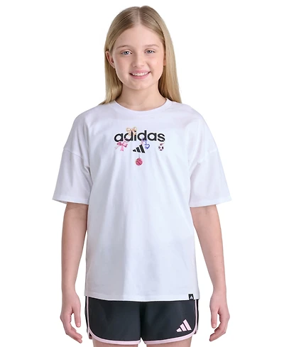 adidas Girls' 7-16 Short-Sleeve Boyfriend T-Shirt