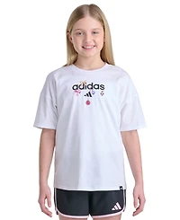 adidas Girls' 7-16 Short-Sleeve Boyfriend T-Shirt