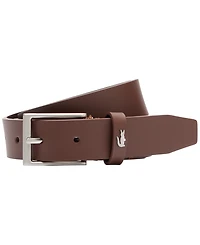 Lacoste Men's Croc Detail Leather Belt