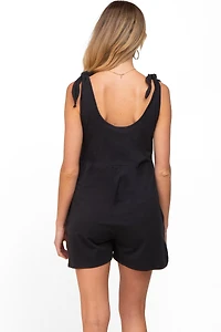 Pinkblush Maternity Black Knot Strap Romper