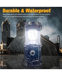 Gnuadz 4-pack Collapsible Led Camping Lantern Solar Usb Rechargeable 1600mAh