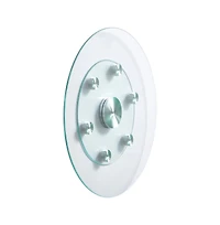 Sugift 24 in Glass Lazy Susan Turntable Tempered Tabletop Rotating Tray