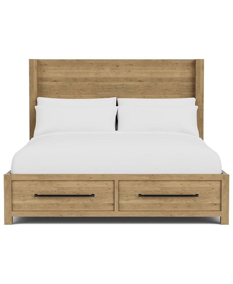 Davie 3-Pc. Queen Storage Bedroom Set (Panel Bed