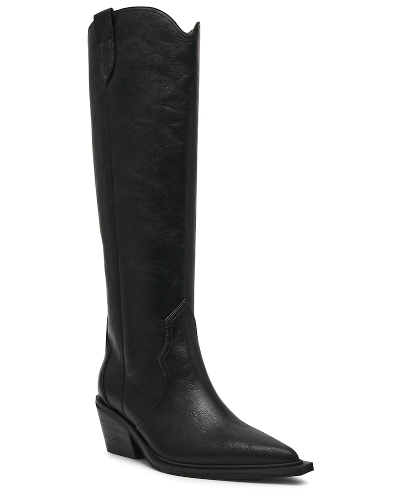 Dv Dolce Vita Women's Greva Wide Calf Cowboy Western Boots