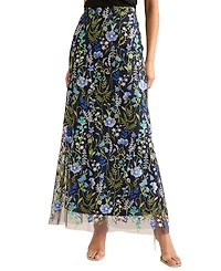 Muse Women Lightweight Nylon Structured Pencil Skirt