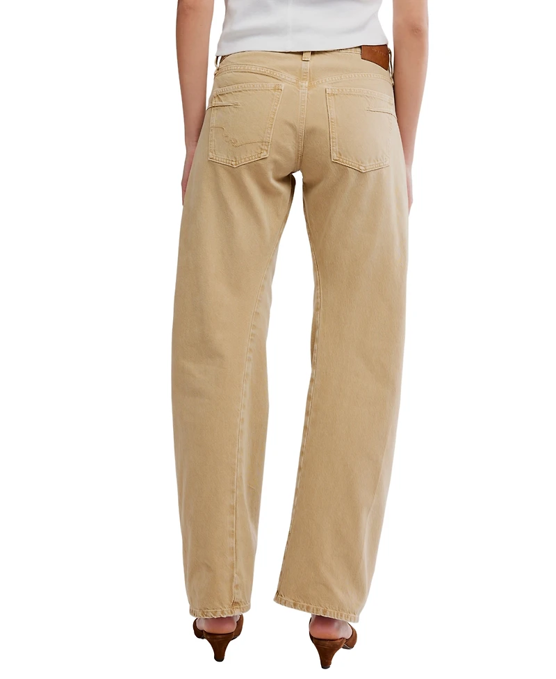 Free People Women's Cotton Fable Twisted Seam Jeans