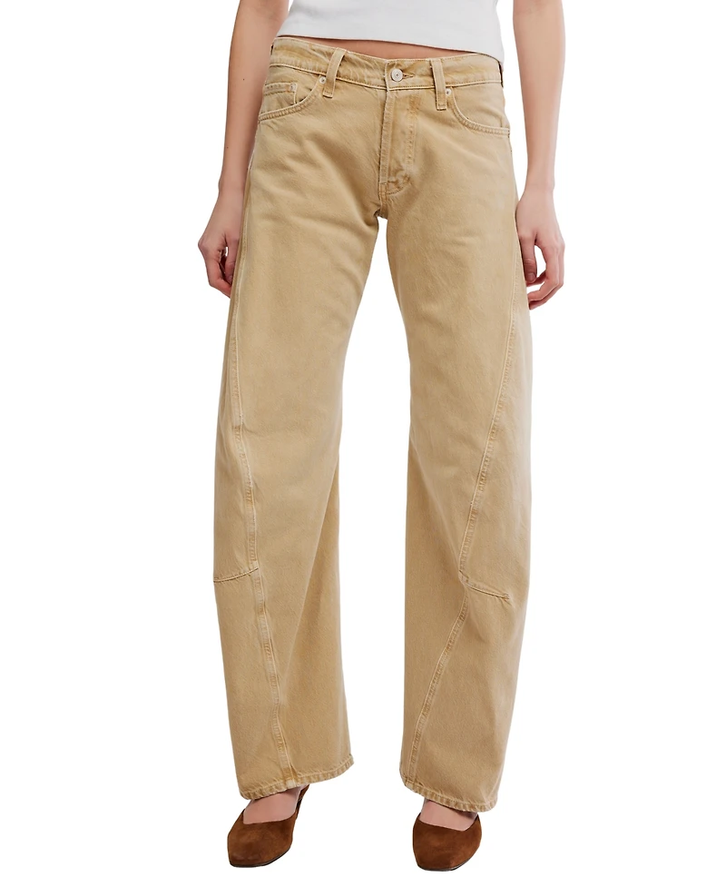 Free People Women's Cotton Fable Twisted Seam Jeans