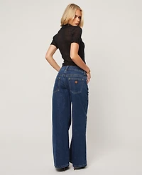 Abrand Women's 00 Tara Low-Rise Wide-Leg Jeans