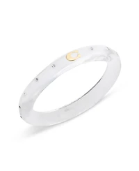 Coach Faux Stone Signature C Resin Bangle Bracelet