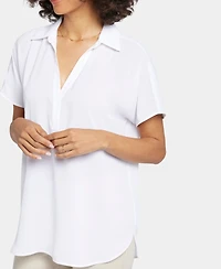 Nydj Women's Short-Sleeve Becky Top