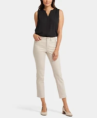 Nydj Women's Sheri Slim Ankle Jeans with Frayed Hems