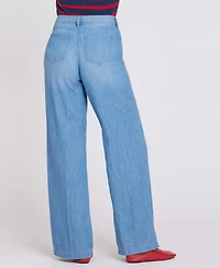 Nydj Women's Teresa Wide-Leg Jeans with Drawstring Waist
