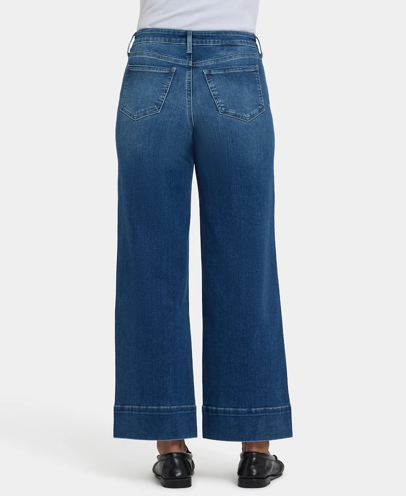 Nydj Women's Teresa Wide-Leg Ankle Jeans with Wide Hems