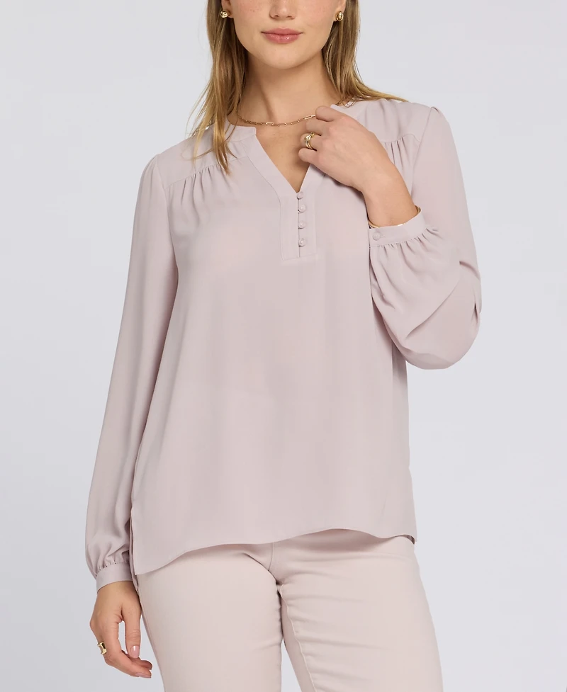Nydj Women's Trinity Split Neck Tunic Top