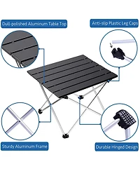 Gnuadz Portable Folding Aluminum Camping Table Outdoor Recreation Gear