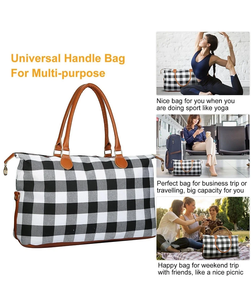 Urtala Women Duffle Bag Travel Luggage Weekend Overnight Tote Shoulder Handle Bag