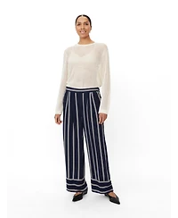 Masai Copenhagen Women's MaPattys Striped Wide Leg Trousers
