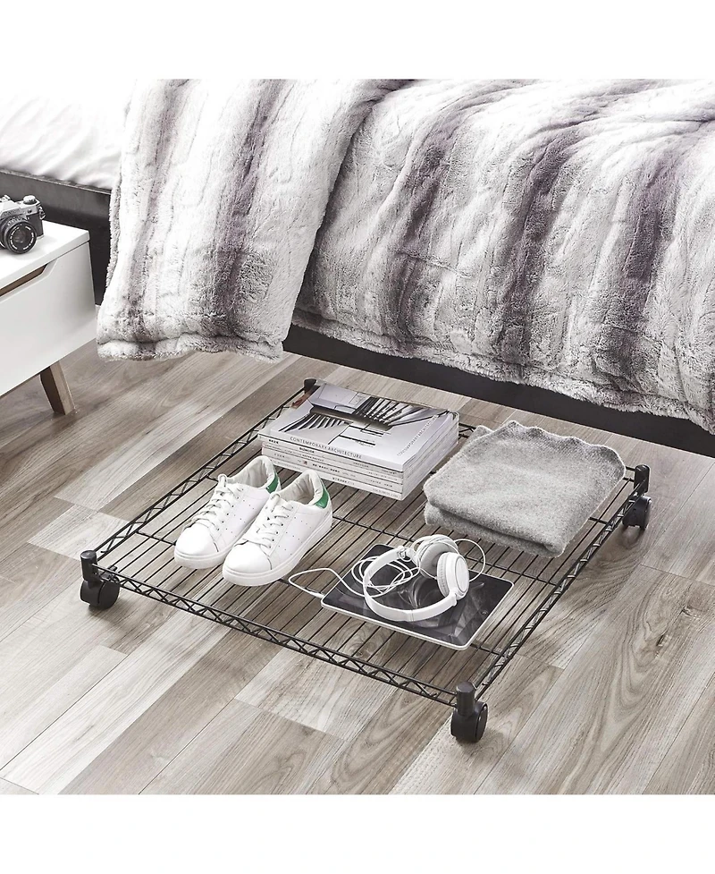 DormCo Suprima Rolling Underbed Square Shelf