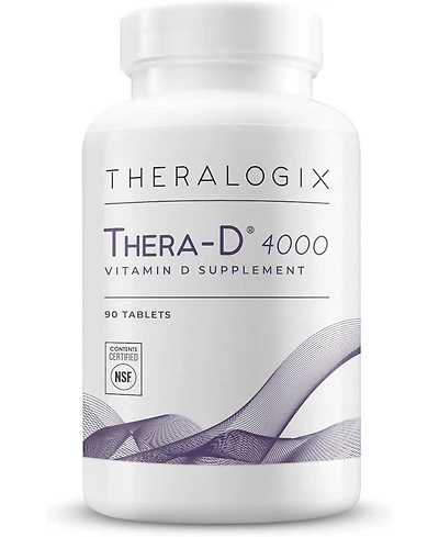 Theralogix Thera-d 4000 Vitamin D Supplement - 4,000 Iu (100 mcg) Vitamin D3 - 90-Day Supply - Immune Support Supplement for Women & Men