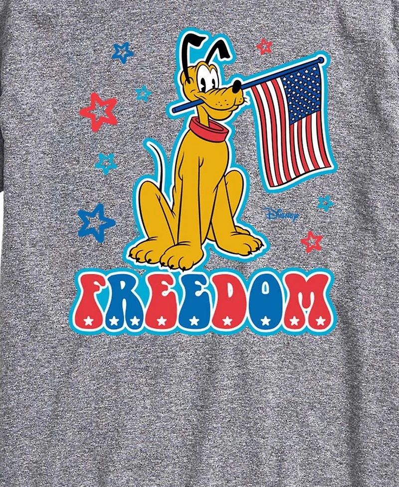 Airwaves Men's Disney Pluto Freedom Short-Sleeve Graphic T-Shirt