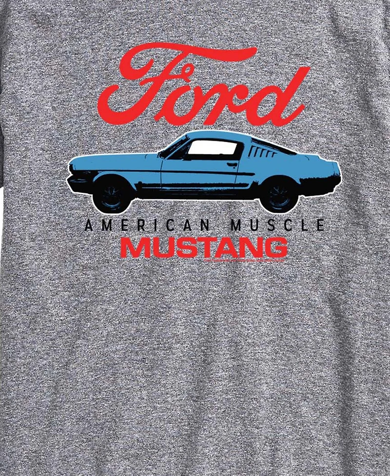 Airwaves Men's Ford American Muscle Mustang Short-Sleeve Graphic T-Shirt