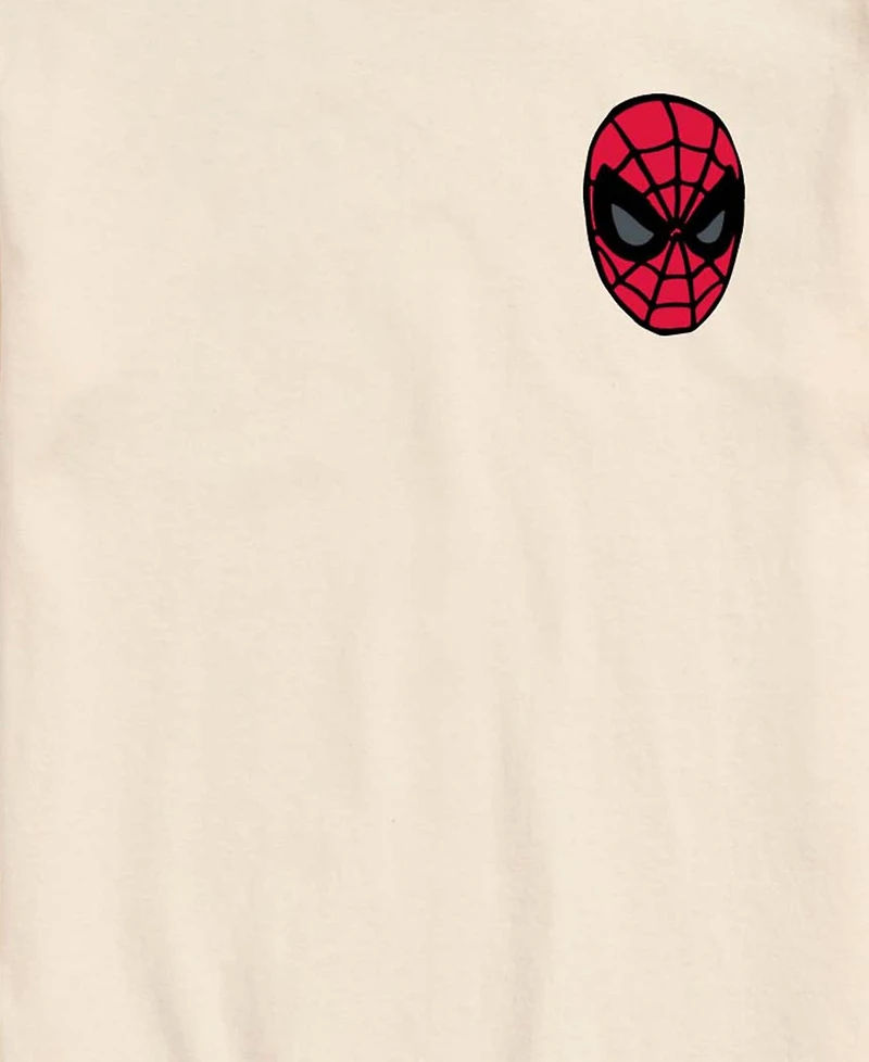 Airwaves Men's Spiderman Crawling Flag Short-Sleeve Graphic T-Shirt