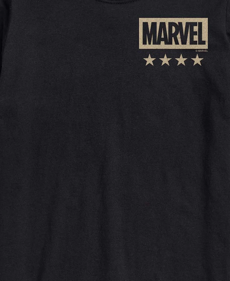 Airwaves Men's Captain America Flag Short-Sleeve Graphic T-Shirts