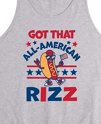 Airwaves Men's All American Rizz Hotdog Sleeveless Graphic Tank