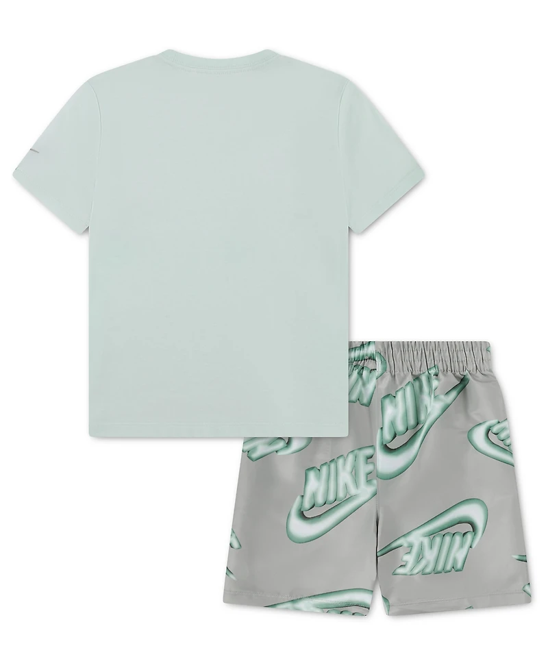 Nike Boys' 4-7 Short-Sleeve T-Shirt and Shorts, 2-Piece Set