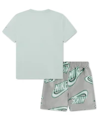 Nike Boys' 4-7 Short-Sleeve T-Shirt and Shorts, 2-Piece Set