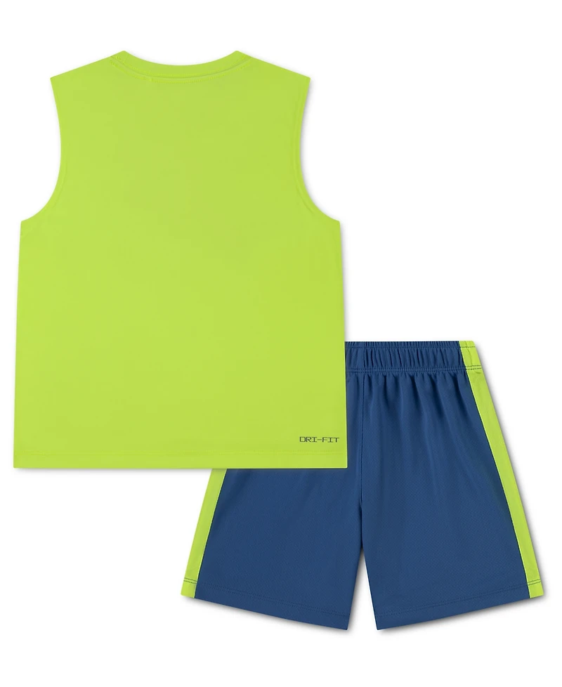 Nike Boys' 4-7 Sleeveless Top and Shorts, 2-Piece Set