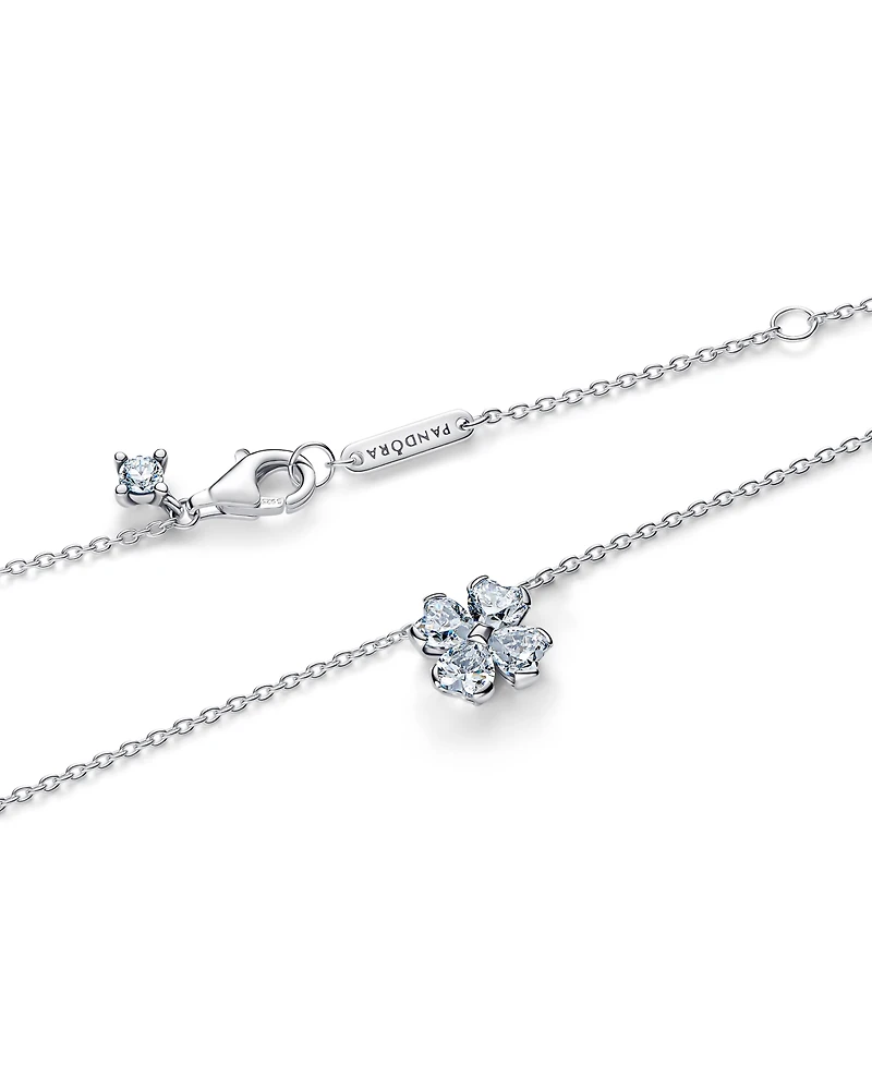 Pandora Sparkling Lucky Clover Pendant Necklace