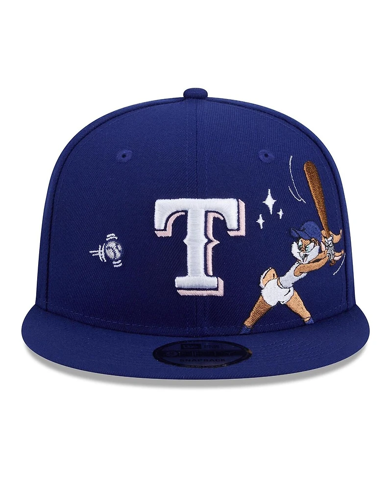 New Era Men's Royal Texas Rangers Looney Tunes Lola Bunny 9FIFTY Snapback Hat
