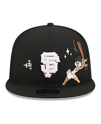 New Era Men's Black San Francisco Giants Looney Tunes Lola Bunny 9FIFTY Snapback Hat