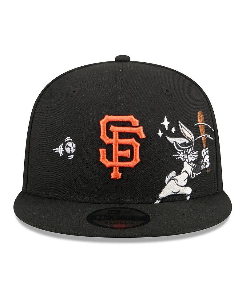 New Era Men's Black San Francisco Giants Looney Tunes Bugs Bunny 9FIFTY Snapback Hat