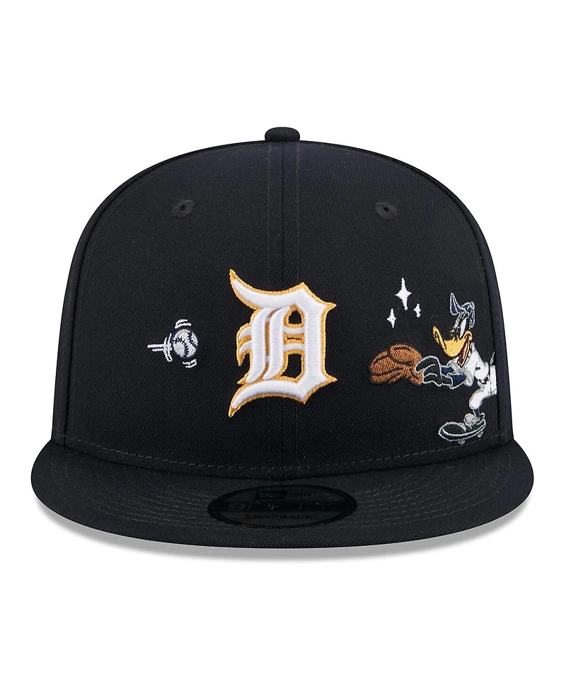 New Era Men's Navy Detroit Tigers Looney Tunes Daffy Duck 9FIFTY Snapback Hat